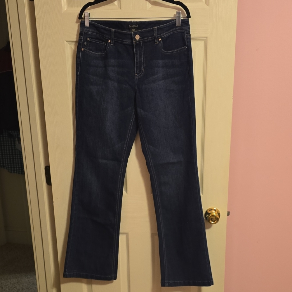 White House Black Market Dark‎ Indigo Flare Jeans